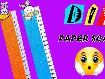 How to make Sticker paper scale | diy paper scale| Back to School  #shorts #youtubeshorts.