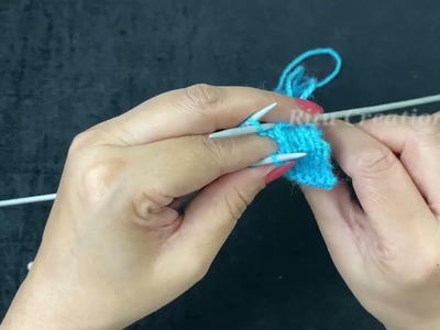 Knitting Kitchener Stitch with Knitting Needle