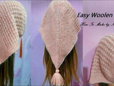 Ladies Scarf | long Woolen Scarf kaise banayen #topi ka design #scarf ke design #topi #cap #scarf