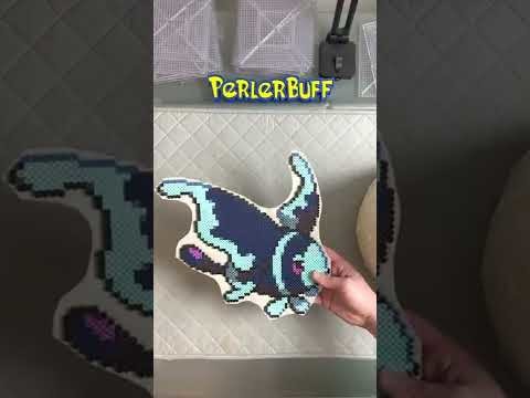 Lumineon Ironing - Pokémon Perler Beads