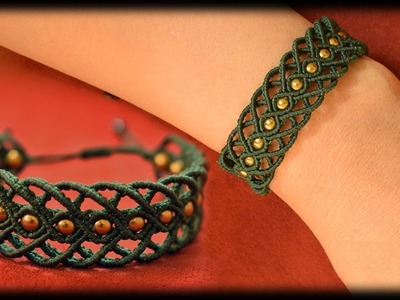 Macrame Bracelet Pattern | Step by step Tutorial | Making Bracelet With Beads