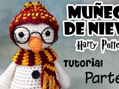 MUÑECO DE NIEVE Harry Potter amigurumi tutorial crochet.ganchillo en español