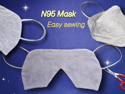 N95 mask making✅|How to easy sewing in minutes|diy mask|sewing tutorial