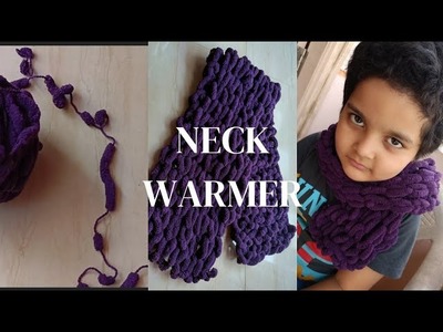 Neck warmer । Muffler। #pompom yarn ।। #loop yarn ।। #ALDI Yarn #neckwarmer #loopyarn #muffler #diy