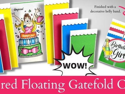 NEW CARD STYLE! | Floating Tiered Gatefold Card