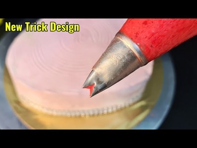 New Trick For Cake Decoration l Cake decoration idea l Easy cake decoration l New Flower Cake Design