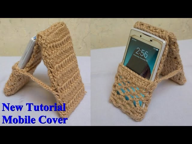 New Tutorial Mobile Cover Design Crochet Phone Pouch - Case Cover Holder Pattern From #Tanweer Begum
