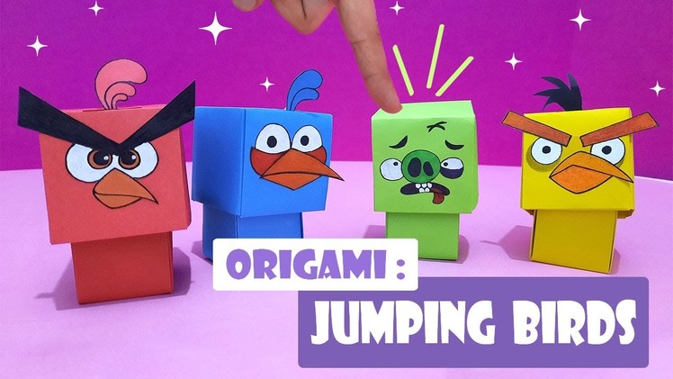 Origami bird | Diy paper angry bird | how to make origami angry bird | #papercraft #origami