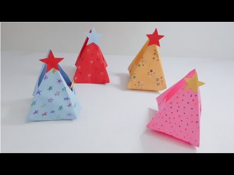 Origami box make with paper. DIY box make with paper. Origami paper craft. DIY paper craft #short