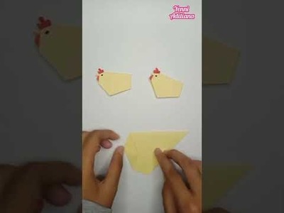 Paper chicks - Easy Paper Craft Tutorials #shorts