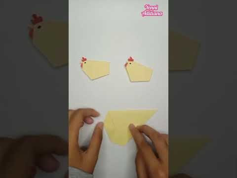 Paper chicks - Easy Paper Craft Tutorials #shorts
