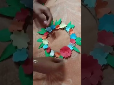 Paper craft wall hanking video in craft shorts channel
