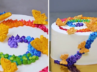 PASTEL ARCOÍRIS (Rainbow Cake Tutorial) | Rainbow Cake Decorating | DeliWow