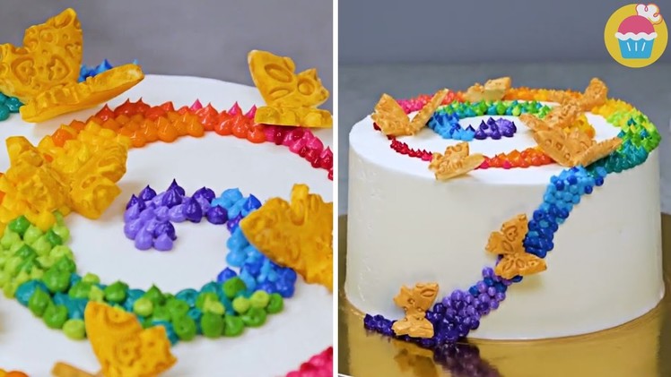 PASTEL ARCOÍRIS (Rainbow Cake Tutorial) | Rainbow Cake Decorating | DeliWow