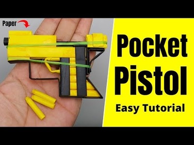 Pocket Pistol Paper Gun | Mini Paper Pistol | How to Make Paper Gun Easy Pistol | Mad Times