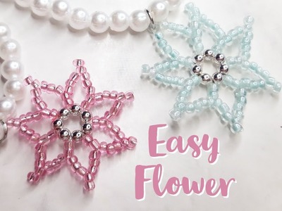 Pretty Beaded Flower for Jewelry Making | DIY Necklace, Keychains, Earrings etc.