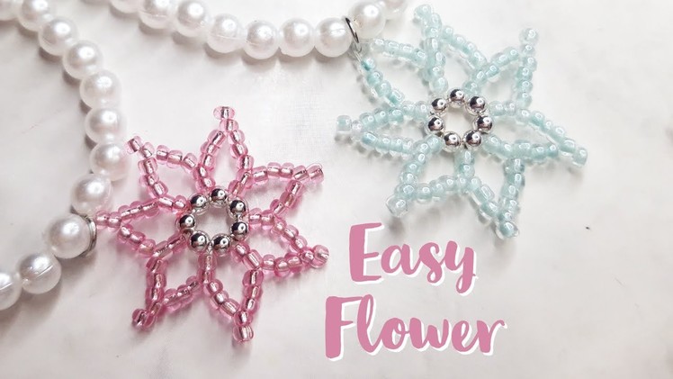 Pretty Beaded Flower for Jewelry Making | DIY Necklace, Keychains, Earrings etc.