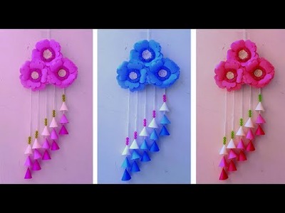 Quick and Easy Wall Hanging Ideas.How to make Simple Paper craft Ideas.Flower Home decor DIY