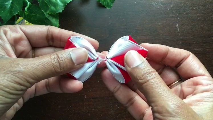 Ribbon hair bow from @Creative Crafty Hands