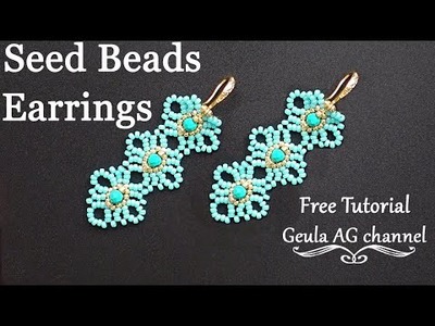 Seed Beads Earrings Long Beaded Earrings DIY
