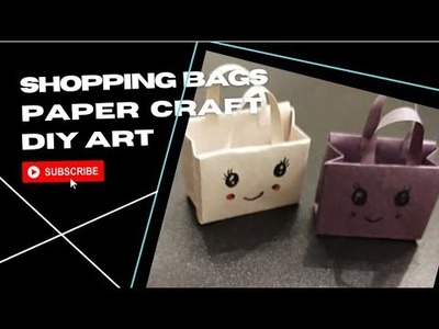 Shopping Bags | Paper craft ideas #shorts #youtubeshorts  l#papercraft #diyart #newhack