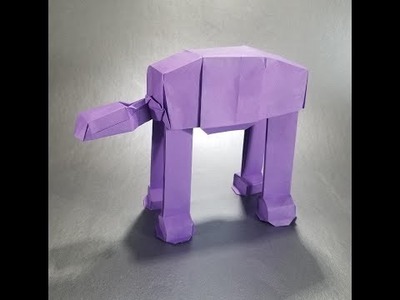 Star Wars Origami Tutorial: Imperial AT-AT Part 1, The Chassis