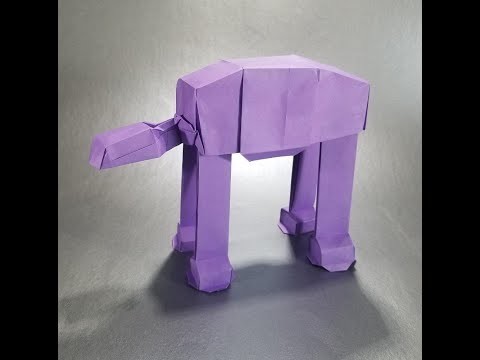 Star Wars Origami Tutorial: Imperial AT-AT Part 1, The Chassis