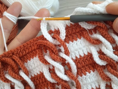 Super Easy Crochet Knitting Pattern For Beginner Tığ İşi Çok Güzel Örgü Modeli