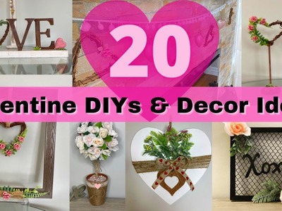 Top 20 Valentines DIY And Decor Ideas.Dollar Tree Valentines Projects