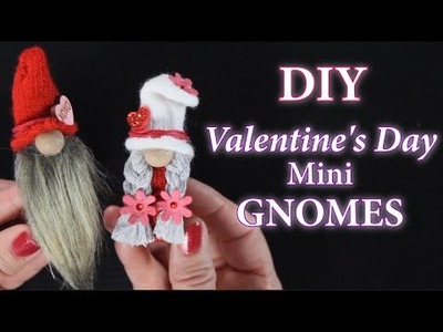 Valentine's Day Mini Gnomes | DIY Mini Gnomes | How To Make Tiny Gnomes | No Sew Gnome Tutorial
