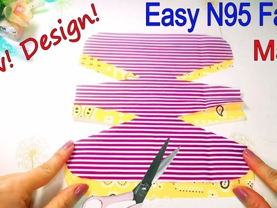 Very Easy N95 Face Mask????New Style Diy Breathable Mask Sewing Tutorial | How to Make Mask Making Idea