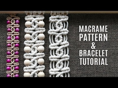 Wavy Celtic Macrame Pattern & Bracelet Tutorial