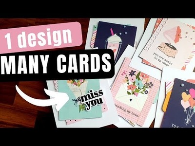 1 card design - many cards | SSS February card kit