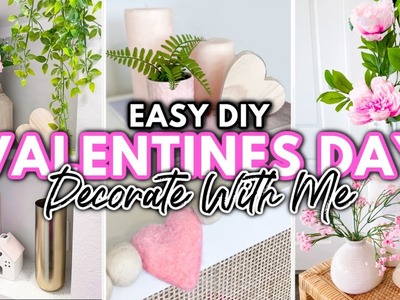 ???? 2022 ???? Valentines Day Decorate With Me | Valentines Decorating Ideas | Easy Home Decor Cricut DIYs