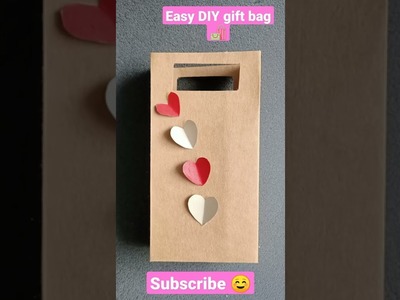 Beautiful gift bag???? for valentine's day ???? Easy craft????️#craft #gift #valentine #papercrafts #origami