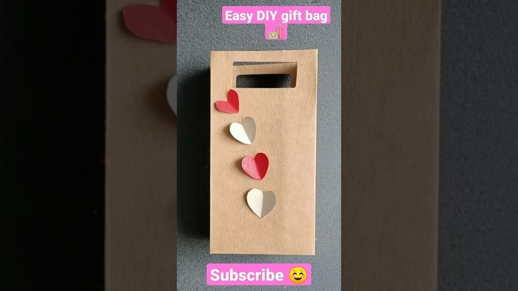 Beautiful gift bag???? for valentine's day ???? Easy craft????️#craft #gift #valentine #papercrafts #origami