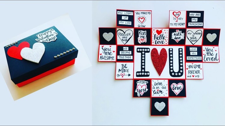 Beautiful Handmade Valentine's Day Card Idea.DIY Card For Valentine’s Day @Art & Craft By Tulsi