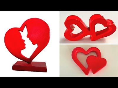 Best 3 Valentine Heart making Tutorial | DIY Couple heart