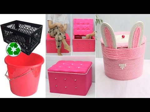 Best out of waste material for space saving ideas, Recycled craft ideas