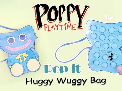 Cách làm túi pop it Huggy Wuggy | DIY pop it Huggy Wuggy bag | Free Printable. Quyển Sách Nhỏ