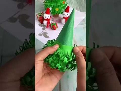 Christmas tree using paper????#shorts #crafts #origami
