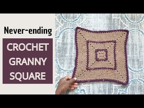 Classic Crochet Granny Square| Square in a Wrap Crochet Pocket Shawl pattern- part 1