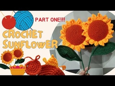 Complete Crochet Sunflower Tutorial (Easy for Beginners) PART1
