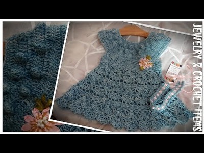 Crochet Baby Frock Easy Pattern (part 1)
