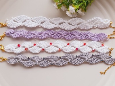 Crochet bracelet | tutorial