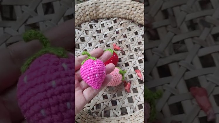 Crochet strawberry || crochet for beginners|| craft fairy