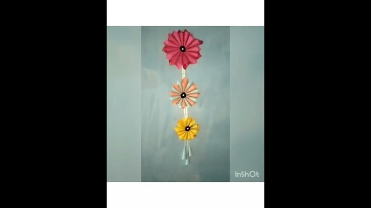 DIY beautiful wall hanging.room decor idea.make a wall hanging with #shorts#trending#youtubeshorts