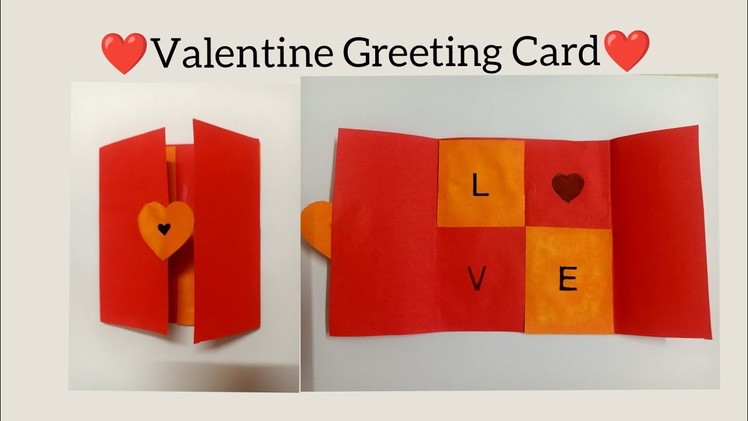 DIY Greeting Cards for valentine's Day|DIY|Easy Crafts|Valentine's Day Card Ideas #shorts #trending