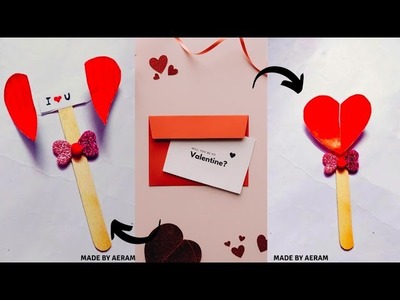 DIY HEART POP UP CARD | Special day idea | Valentine's day gift idea | #valentinesday | #shorts