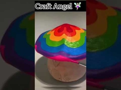 DIY jar into mushroom???? aesthetic  Craft Angel ????????‍♀️
